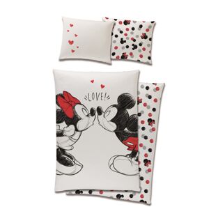 Carbotex Ložní povlečení - Mickey & Minnie Mouse 140 x 200 cm
