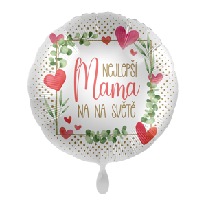 Premioloon Fóliový balón kruh - Nejlepší mama na světě