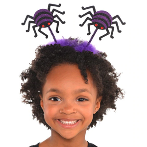 Amscan Dětská čelenka - Fialové pavouky