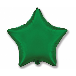 Flexmetal Fóliový balón hvězda - zelená 45 cm