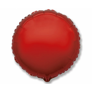 Flexmetal Fóliový balón kruh - červený 45 cm