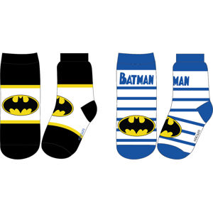 EPlus Sada 2 párů dětských ponožek - Batman modré/černé Velikost ponožek: 23-26