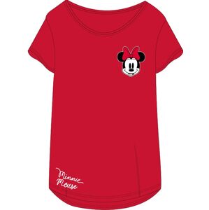 EPlus Dámské pyžamové tričko - Minnie Mouse červené Velikost - děti: L
