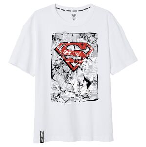 EPlus Pánské tričko - Superman bílé Velikost - dospělý: XXL