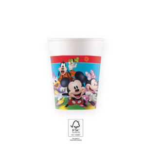 Procos Papírové kelímky - Mickey Mouse Rock 200 ml 8 ks
