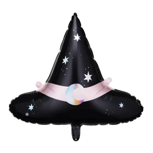 PartyDeco Fóliový balón - Čarodějnický klobouk 66,5 x 57,5 cm