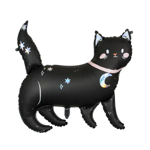 PartyDeco Fóliový balón - Černá kočka 96 x 95 cm