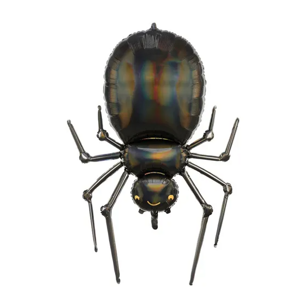 PartyDeco Fóliový balón - Černý pavouk 60 x 101 cm