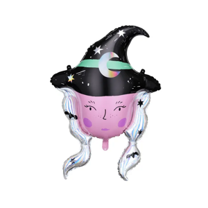 PartyDeco Fóliový balón - Halloween Čarodějnice 73,5 x 101 cm