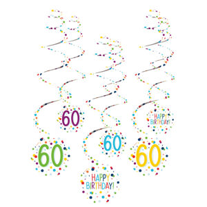 Amscan Dekorační viry - Happy Birthday Konfety 60