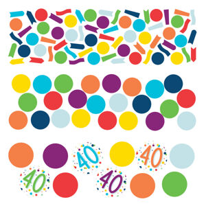 Amscan Barevné narozeninové konfety - 40