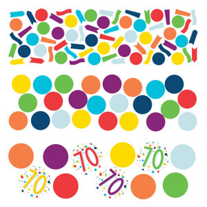 Amscan Barevné narozeninové konfety - 70