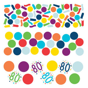 Amscan Barevné narozeninové konfety - 80