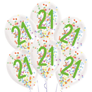 Amscan Latexové balóny s konfetami 21