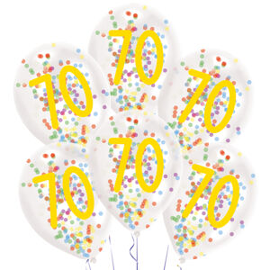 Amscan Latexové balóny s konfetami 70