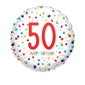 Amscan Fóliový balón kruh - 50. narozeniny