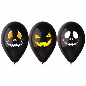 Godan Sada latexových balónů Halloween - Tváře 3 ks