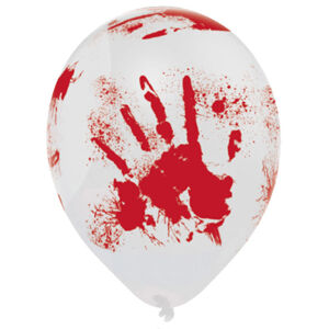 Amscan Sada latexových balónů - Krvavé otisky 6 ks