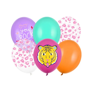 PartyDeco Sada latexových balonů - You Rock mix 6 ks