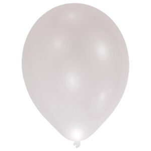Amscan LED balónky stříbrné 5 ks