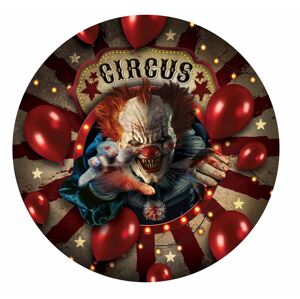 Guirca Talíře - Halloween Circus Klaun 23 cm 6 ks