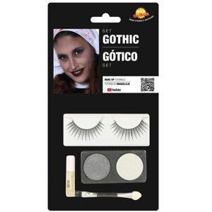 Guirca Gothic Make-up set stříbrno/bílý