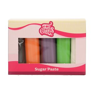 Funcakes Sada barevných hmot pro potahování a modelování Halloween 500 g - cukrová pasta