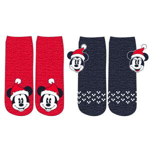 EPlus Sada 2 párů dámských zimních ponožek - Mickey Mouse Velikost ponožek: 36-38