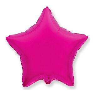Flexmetal Fóliový balón hvězda tmavě růžová 46 cm