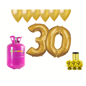 HeliumKing Helium párty set na 30. narozeniny se zlatými balónky