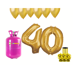 HeliumKing Helium párty set na 40. narozeniny se zlatými balónky