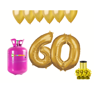 HeliumKing Helium párty set na 60. narozeniny se zlatými balónky