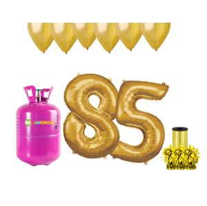HeliumKing Helium párty set na 85. narozeniny se zlatými balónky