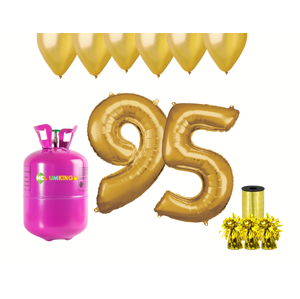 HeliumKing Helium párty set na 95. narozeniny se zlatými balónky