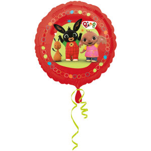 Amscan Fóliový balón Bing - červený kruh 43 cm