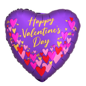 Amscan Fóliový balón saténový - Happy Valentines Day Luxe