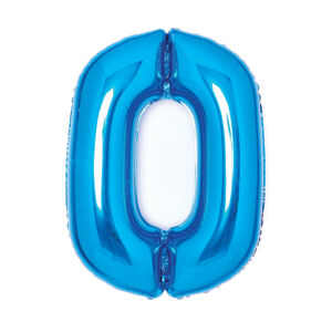 Amscan Fóliový balón číslo - modrý 0, 66 cm