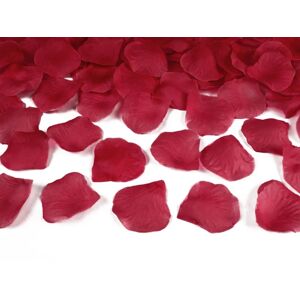 PartyDeco Lupěně růží - tmavě červené 100 ks
