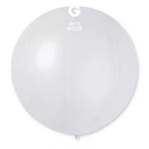 Gemar Balón - metalický biely 80 cm