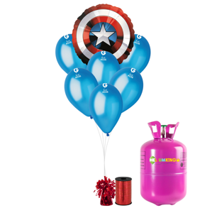 HeliumKing Helium párty set - Kapitán Amerika