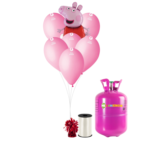 HeliumKing Helium párty set - Peppa Pig růžový