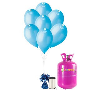HeliumKing Helium párty set s modrými balónky 30 ks