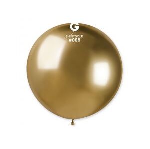 Gemar Kulatý chromový balónek SHINY zlatý 80 cm