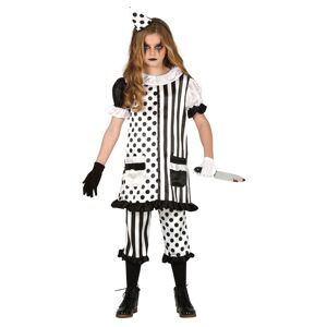 Guirca Dívčí kostým - Špatný klaun černo-bílá Velikost - děti: M