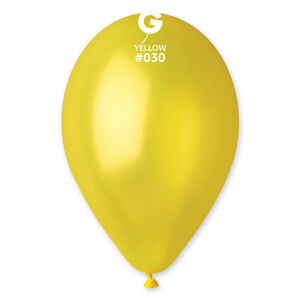 Gemar Balón metalický - žlutý 28 cm