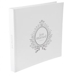 Santex Kniha hostů - Just married, stříbrná