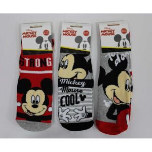 Setino Chlapecké ponožky s podrážkou - Mickey, 3 ks Velikost ponožek: 27-30