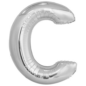 Amscan Fóliový balónek písmeno C, stříbrný 86 cm