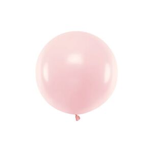 PartyDeco Kulatý latexový balón - světle růžový 60 cm