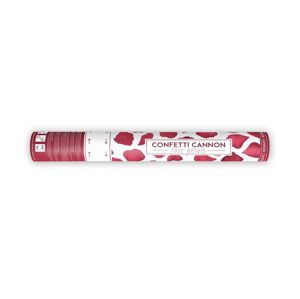 PartyDeco Vystřelovací konfety - Lupeny tmavě červené 40 cm